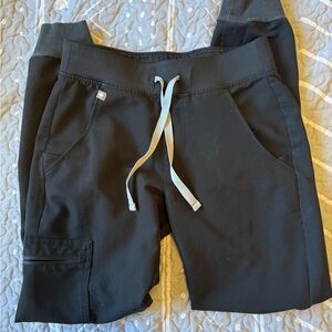 Black XXS Figs Zamora Jogger Scrub Pants